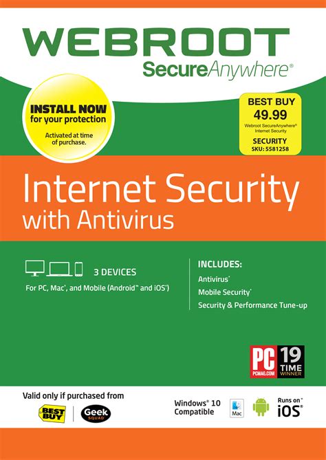 I installed/renewed we – Learn about Webroot SecureAnywhere Internet Security (3-Device) (1-Year Subscription) with 11 Answers – Best Buy Save up to 40% on major appliances Hottest Deals. Ends 2/28/24. 